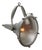 Vintage French Industrial Clear Glass Street Spotlight For Sale