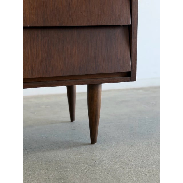 1960s Louvered Walnut Highboy For Sale - Image 15 of 16