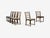 Mid-Century Modern Scandinavian Modern, Six Dining Chairs, Beech, Fabric, Scandinavia, 1900s For Sale - Image 3 of 13