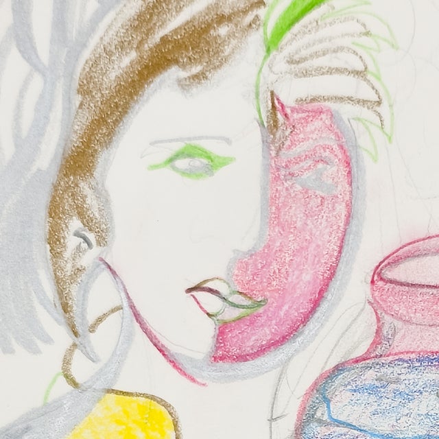 1980s Paper Doll Thoughts - Eva Bouzard-Hui, C. 1985 For Sale - Image 5 of 11