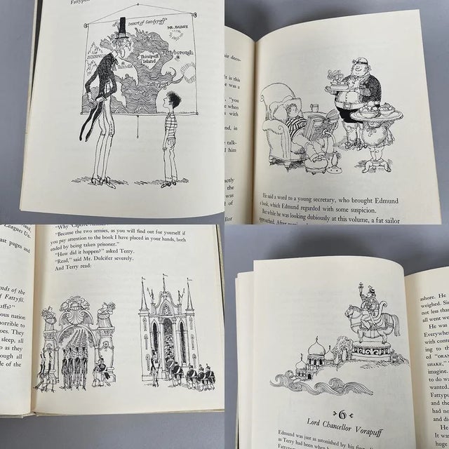 Paper Andre Maurois 1968 1st Edition Fattypuffs & Thinifers Bodley Head Illustrations For Sale - Image 7 of 13