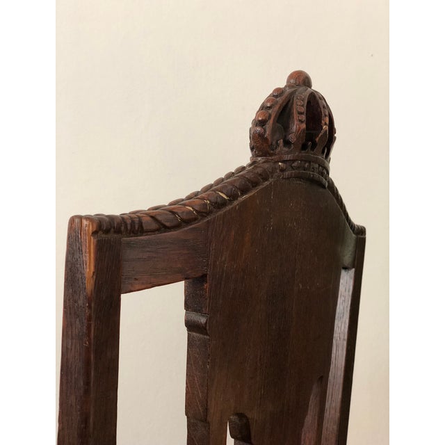 Antique Marked Dining Chair Copenhagen Denmark 1902 For Sale - Image 9 of 14
