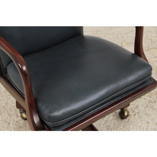 Hancock & Moore Leather Executive Desk Chair For Sale - Image 9 of 15