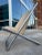 Mid 20th Century Tubular Chrome & Leather Scissor Chair Attributed to Ward Bennett For Sale - Image 12 of 13