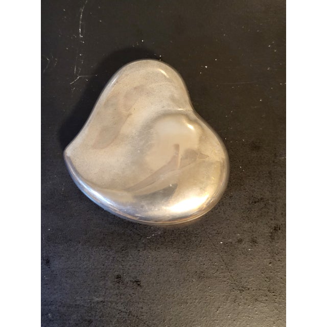 1980s Godinger Heart Shaped Vintage Silver Ring Box For Sale In San Francisco - Image 6 of 12