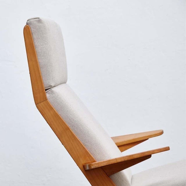 Set of Mid-Century Modern Wood High Back Lounge Chairs from Koene Oberman, 1960s For Sale - Image 9 of 18