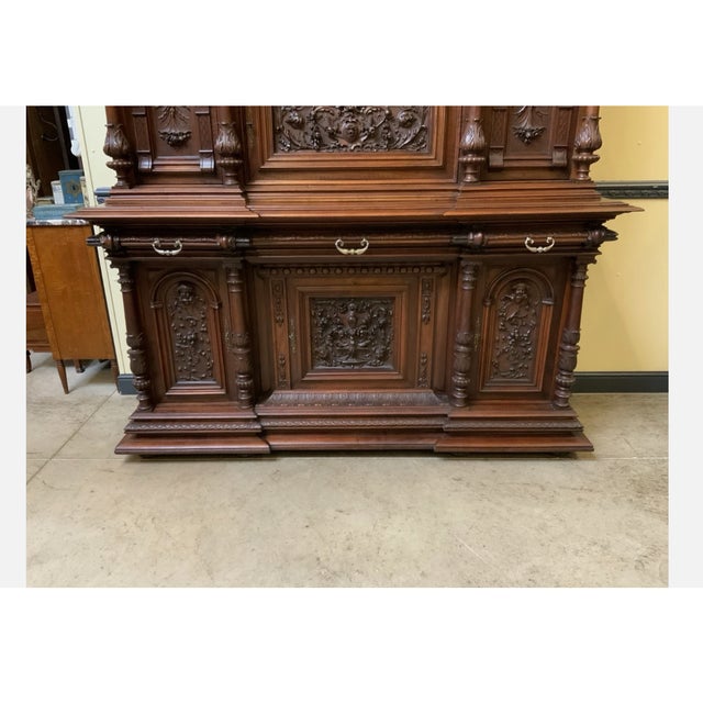 Neo-Renaissance Column Buffet, 1880s For Sale - Image 12 of 13