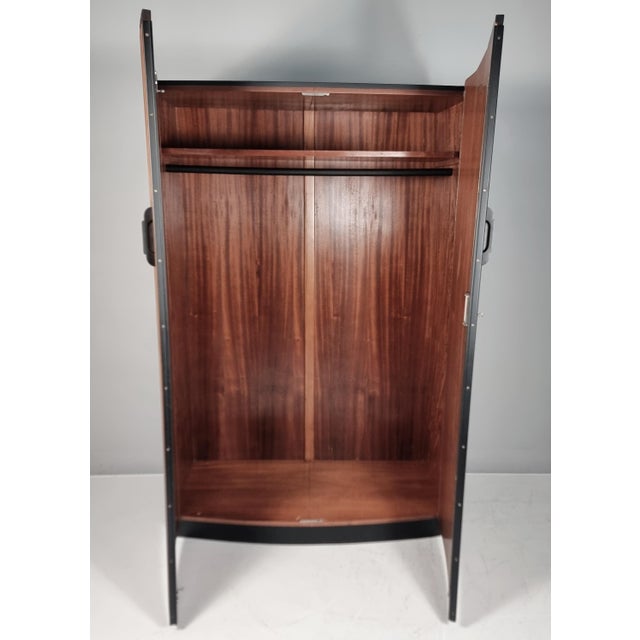 1940s Art Deco Walnut Wardrobe by Jindrich Halabala, 1940s For Sale - Image 5 of 17