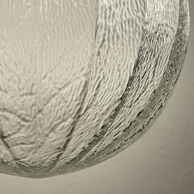 Mid-Century Glass Pendant Lamp, Italy, 1960s For Sale - Image 9 of 13