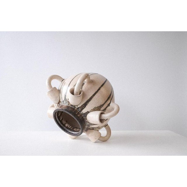 Cadere Vase in Wheel-Thrown Glazed Stoneware by Robin Kerr For Sale - Image 6 of 7