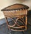 1970s French Side Table Faux Ostrich Leather Bamboo Wood For Sale In San Diego - Image 6 of 13