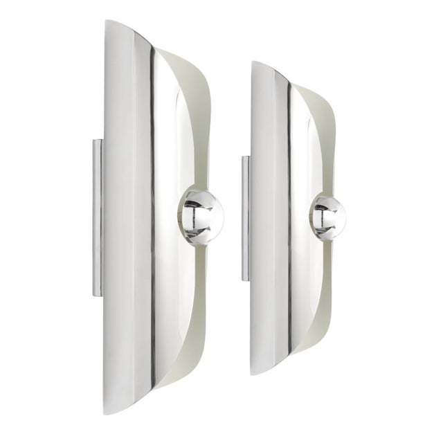 An extremely rare pair of metal wall lights is being offered – a design piece you will likely be envied for. they feature...