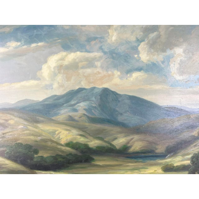 American Early 20th Century Palo Alto Foothills Landscape Oil Painting by Bruce Nelson For Sale - Image 3 of 5