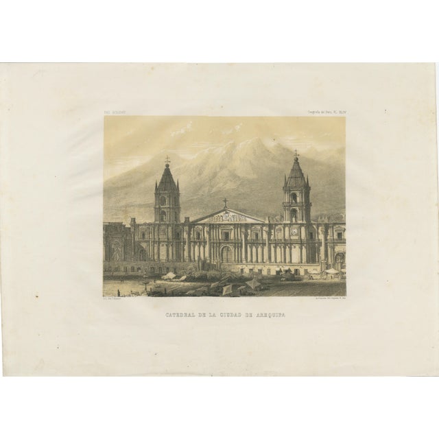 Delamare, Cathedral of Arequipa, Peru, 1865, Print For Sale - Image 9 of 10