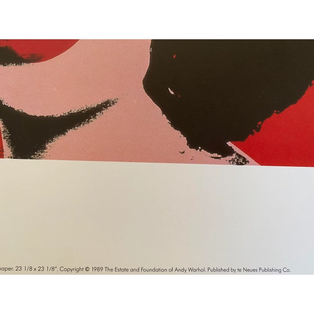 Printmaking Materials 1989 Andy Warhol Foundation "Liz - 1964” Pop Art Vintage Offset Lithograph Print For Sale - Image 7 of 11