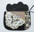 Textile Moon Bags by Patricia Smith Needlepoint Leather & Hand Painted Lacquer Wood Handbag For Sale - Image 7 of 15
