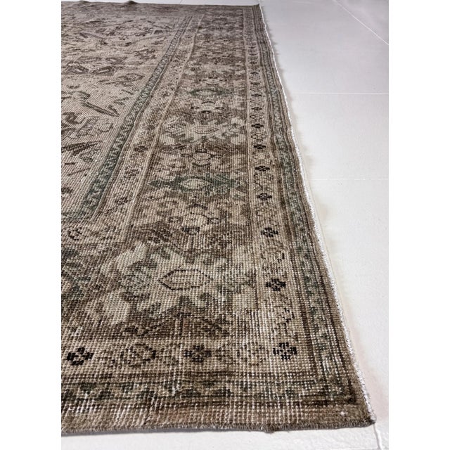 Abstract Antique Mahal Area Rug For Sale - Image 3 of 11