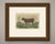 This antique cattle print portrays a deep red Flemish cow by A. Riffaut, printed by Lemercier for the French agricultural...