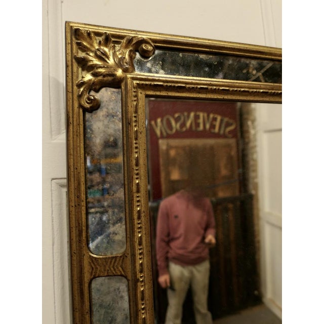 French Gilt Cushion Mirror, 1920s For Sale - Image 6 of 10