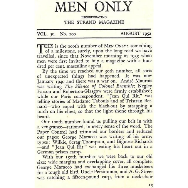 Men Only: August 1952 For Sale - Image 4 of 13