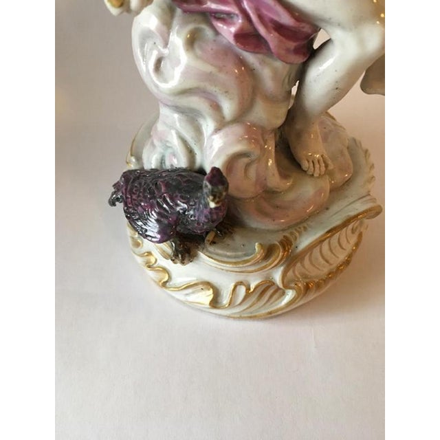 Porcelain Youth Figurine attributed to Meissen, Europe, 1750s For Sale - Image 9 of 14