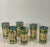 Culver Ltd. 1950s Culver “Emerald Scroll” Barware Set of 6 Tall Drinks Glasses For Sale - Image 4 of 12