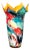 Vintage Italian Hand Blown Millefiori Glass Vase, Murano, 1980s For Sale