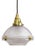 Antique Holophane 2-Part Pendant Light, 1920s For Sale