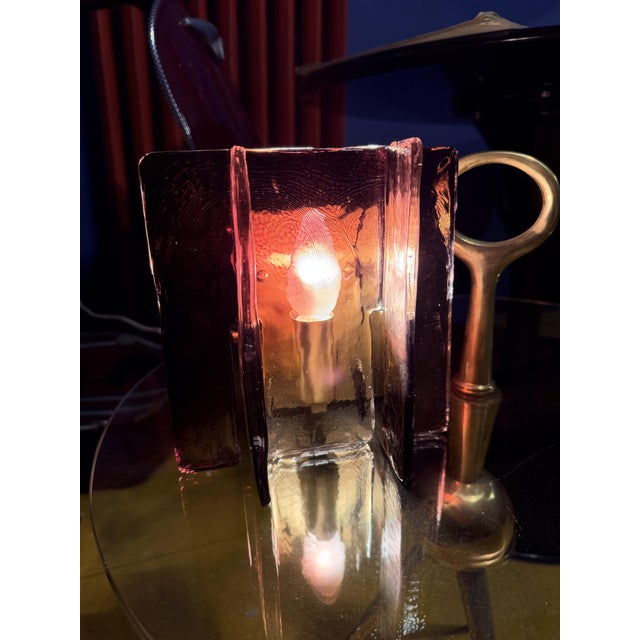 Vintage Italian Murano Glass Wall Lamp, 1970s For Sale - Image 10 of 14
