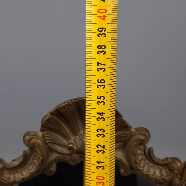 Victorian Style Tilting Brass Table Mirror, 1960 For Sale - Image 10 of 11