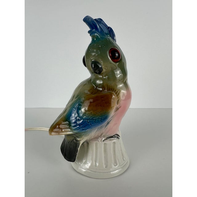 Art Deco Perfume Parrot Lamp, 1920s For Sale - Image 11 of 11