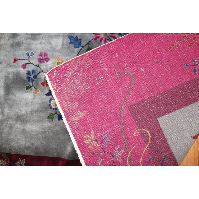 Early 20th Century Zabihi Collection Palace Size Art Deco Chinese Rug - 13'2" x 22'11" For Sale - Image 4 of 12
