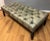 George Smith Tufted Leather Ottoman Bench For Sale - Image 10 of 11