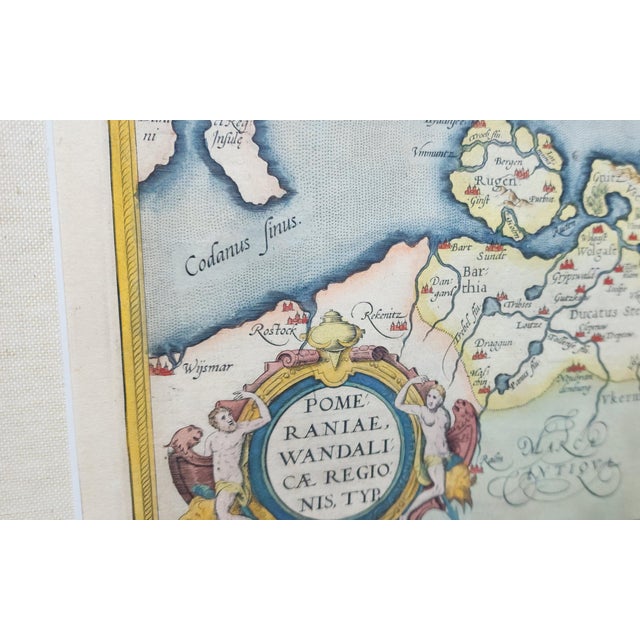 16th Century Original Map From 1580s by Ortelius of Parts Baltic, Germany, Poland, Romania For Sale - Image 5 of 9
