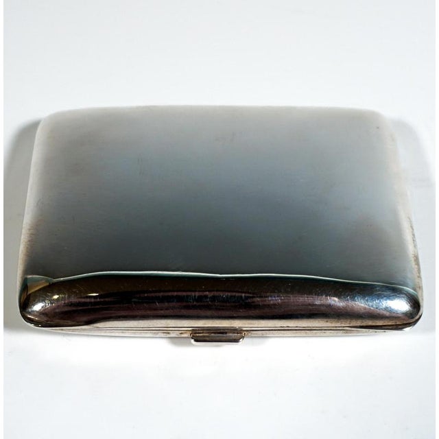 Metal Art Nouveau Silver Cigarette Case, 1890s For Sale - Image 7 of 9