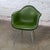 Green 1971 MCM Eames Herman Miller Molded Fiberglass Shell Armchair Upholstered Green Naugahyde Galvanized H Base For Sale - Image 8 of 18