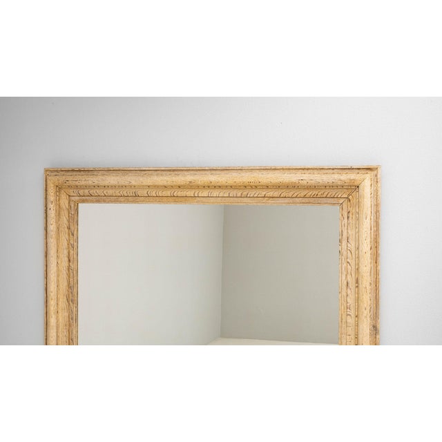 Tan 19th Century France Tan Wood Mirror For Sale - Image 8 of 11