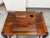 Brown Antique Wood Desk + Drawer For Sale - Image 8 of 12