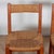 Vintage French Straw-Seated Chairs in Elm, 1950, Set of 6 For Sale - Image 4 of 11