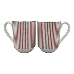 Lenox Kate Spade Laurel Street Red Coffee Mugs - Set of 2