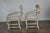 Mid 20th Century Mid 20th Century Pair of Swedish Midcentury Whitewash Upholstered Armchairs, Scandinavian Modern For Sale - Image 5 of 10