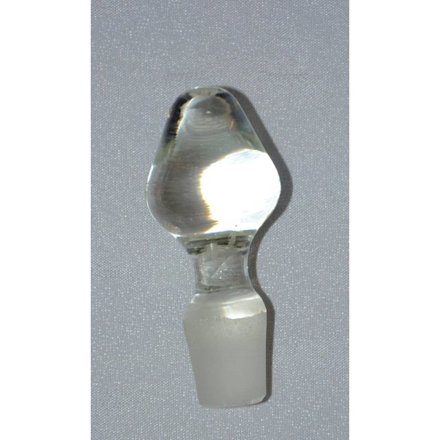 Glass Early 20th Century Clear Over Opal Cased Glass Bottle With Silver Overlay For Sale - Image 7 of 8