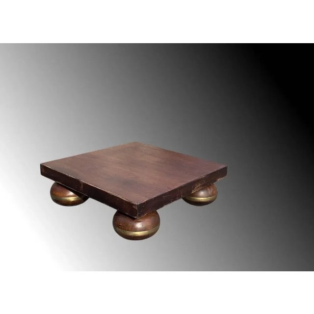 Brown Art Deco Coffee Table For Sale - Image 8 of 12