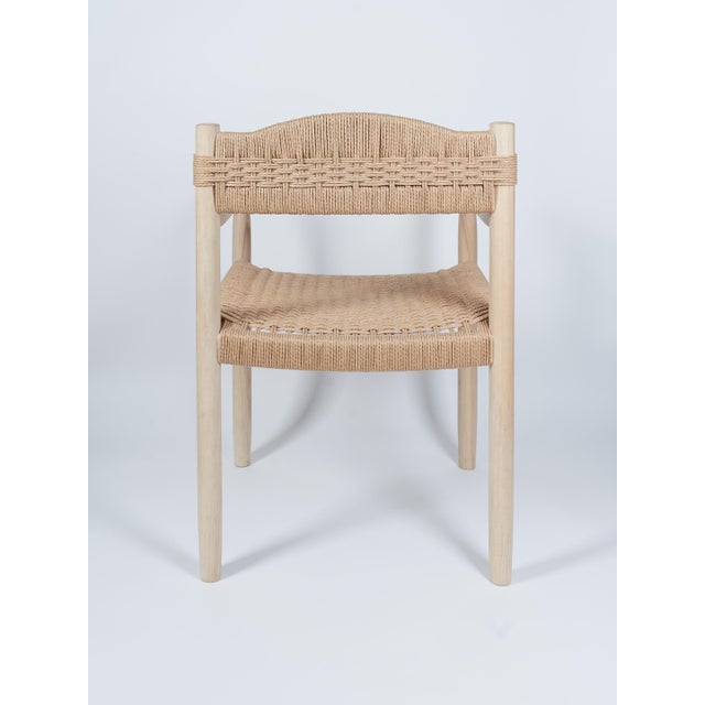 Not Yet Made - Made To Order The Dining Chair in Ash With Handwoven Danish Cord Seat and Back Is Designed and Handcrafted by Valeriy Khvan. For Sale - Image 5 of 10