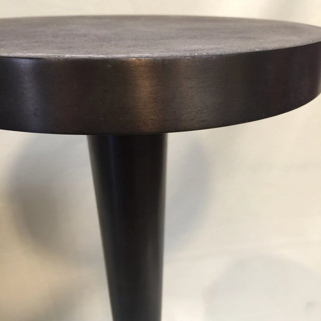 Industrial Concrete Side Table For Sale In Sacramento - Image 6 of 6