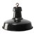 Vintage French Industrial Black Enamel Pendant Light from GAL For Sale - Image 5 of 5