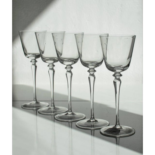 Murano Crystal Glasses by Carlo Moretti, Set of 4 For Sale - Image 5 of 13