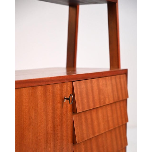 Scandinavian Mahogany Bookcase with Storage, 1960s For Sale - Image 6 of 13