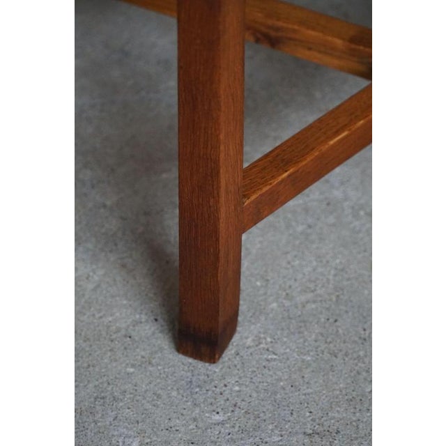 Wood Mid-Century Danish Modern Classic Armchair in Oak & Lambswool Seat, 1950s For Sale - Image 7 of 16