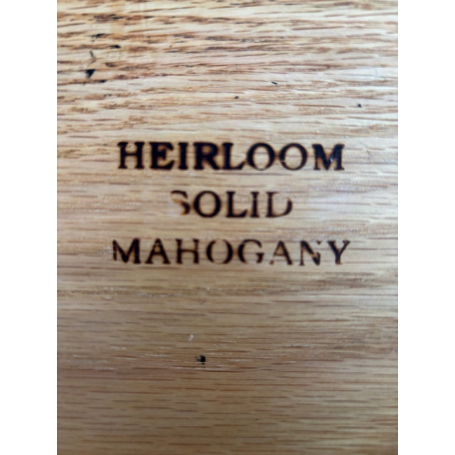 Lexington Heirloom Bracket Foot 3 Drawer Mahogany Nightstand For Sale - Image 10 of 11
